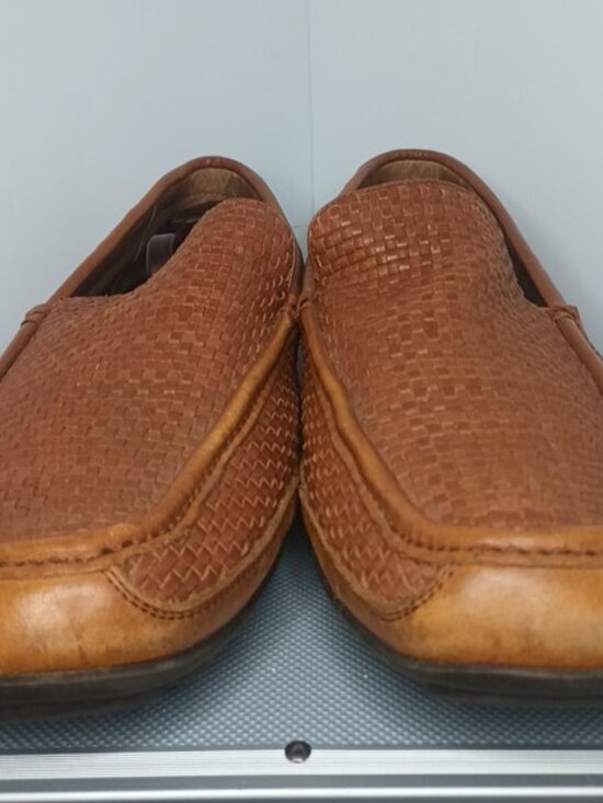 TOMMY BAHAMA Naples Driver Loafers Men\'s 11 M Brown Woven Leather Slip On main image 12